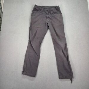 The North Face Pants Mens 30 Gray Twill Hiking Stretch Outdoor Drawcord Hem